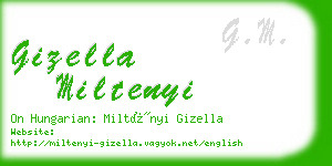 gizella miltenyi business card